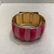 pulseira/bracelete esmaltado listras rosa