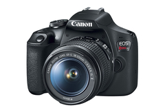 Câmera DSLR Canon EOS Rebel T7+ Plus, 24.1MP, Full Hd, Wi-Fi, NFC