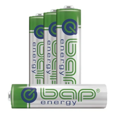 Pilha Recarregável AA 2700mAh c/ 4 pcs Bap Energy bap-650 - comprar online