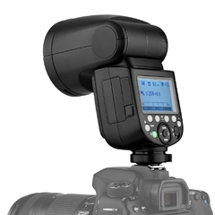 Flash Godox V1-C Cabeça Redonda TTL Speed Light Com Bateria Para Canon