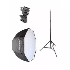 Kit Octabox Sombrinha Universal 120cm para Flash dedicado