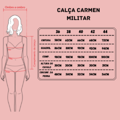Calça Carmen militar - loja online