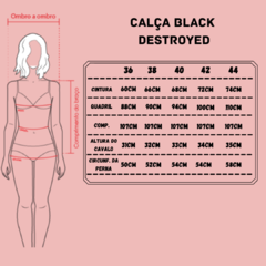 Imagem do Calça jeans black destroyed