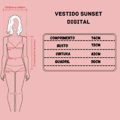 Vestido Sunset digital - loja online