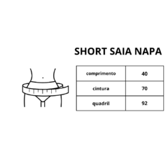 Short saia napa - Atelie citrika