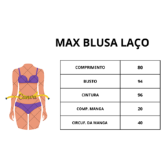 Max blusa laço - comprar online