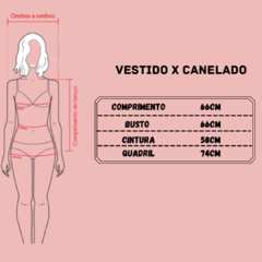 VESTIDO X CANELADO - comprar online