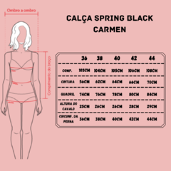 Calça Spring Black Carmen - Atelie citrika