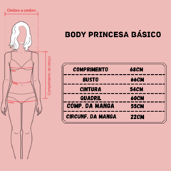Body princesa básico - Atelie citrika