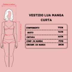 Vestido Lua manga curta - comprar online