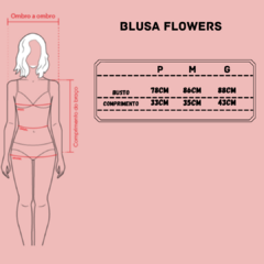 Blusa flowers - Atelie citrika