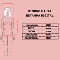 Kimono Malta Estampa Digital - loja online