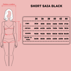 Short saia black - loja online