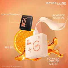 Maybelline Base Líquida Fit Me Fresh Tint FPS 50 Tono 01 - 30 ml - Farmacia 12 de Octubre