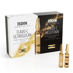 ISDINCEUTICS Flavo-C Ultraglican & Melatonin - 10 ampollas de día + 10 ampollas de noche
