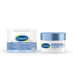 Cetaphil Optimal Hidration Crema Hidratante Facial de Noche - 48 g - Farmacia 12 de Octubre