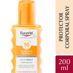 Eucerin Sensitive Protect SPF 50 Sun Spray Transparente - 200 ml