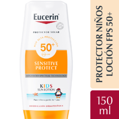 Eucerin Sensitive Protect SPF 50 Kids Sun Lotion Corporal - 150 ml
