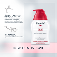 Eucerin Intim Protect Jabon Liquido de Limpieza Suave Intimo - 250 ml - tienda online