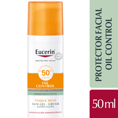 Eucerin Oil Control SPF 50 Toque Seco Piel Mixta a Grasa - 50 ml