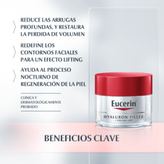 Eucerin Hyaluron-Filler + Volume-Lift Crema Noche - 50 ml en internet