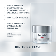 Eucerin Hyaluron-Filler Crema Dia SPF 30 - 50 ml - Farmacia 12 de Octubre