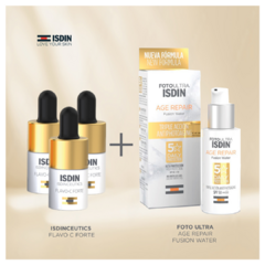 COMBO 5 - ISDINCEUTICS FLAVO C FORTE 3U + FOTO ULTRA AGE REPAIR