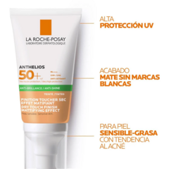 La Roche Posay Anthelios SPF 50 Anti-brillos Toque Seco - 50 ml en internet