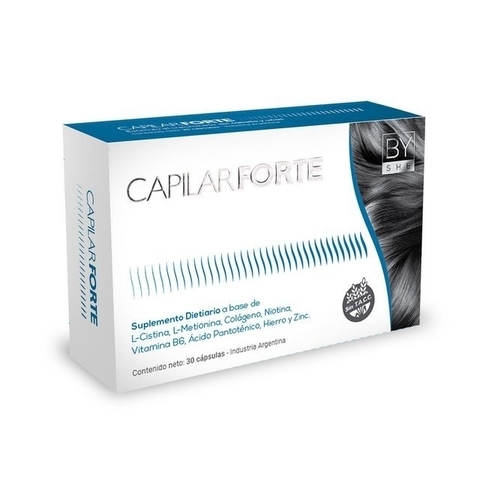 BY SHE CapilarForte Fortalecedor Cabello y Uñas - 30 capsulas