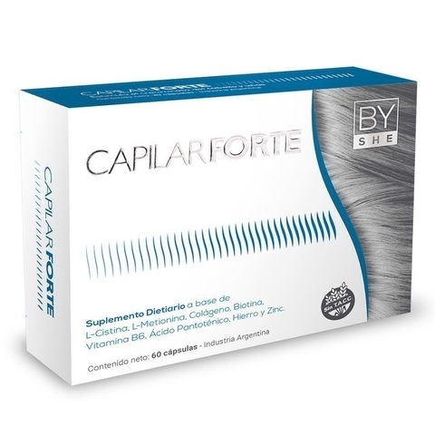 BY SHE CapilarForte Fortalecedor Cabello y Uñas - 60 capsulas