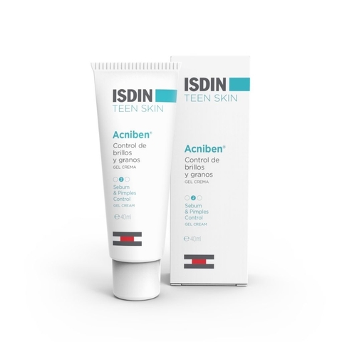 ISDIN Acniben Teen Skin Control de Brillos y Granos Gel Crema - 40 ml