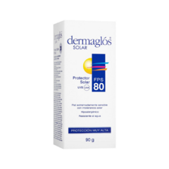 Dermaglós Protector Solar con FPS 80 Crema - 90 gr