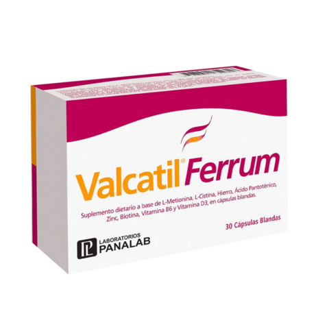 Panalab Valcatil Ferrum - 30 cápsulas blandas