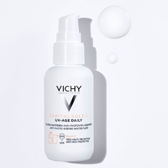 Vichy Capital Soleil SPF50 UV-Age Daily Water Fluid Antienvejecimiento - 40 ml en internet