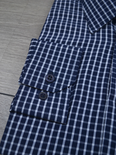 Camisa Xadrez Azul Marinho - comprar online