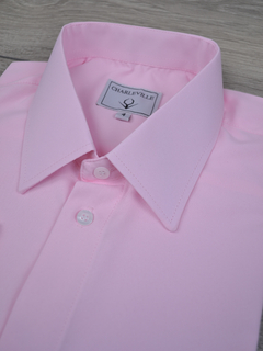 Camisa Microfibra Rosa - Charleville Camisaria