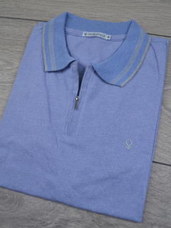 Polo Ziper Azul - comprar online