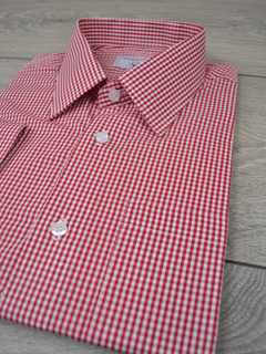 Camisa 100% Algodão Xadrez Vermelha - loja online