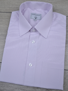 Camisa Manga Curta Lilas - comprar online