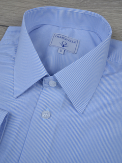 Camisa Listrada Azul Claro - comprar online