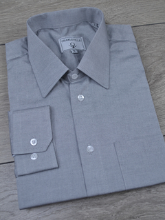 Camisa Pinpoint Cinza - Charleville Camisaria