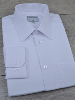 Camisa Maquinetada Branca - Charleville Camisaria
