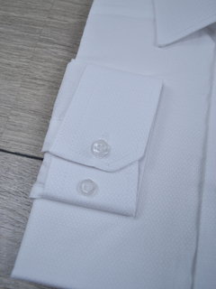 Camisa Maquinetada Branca - Charleville Camisaria