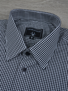 Camisa xadrez preta 100% Algodão - comprar online