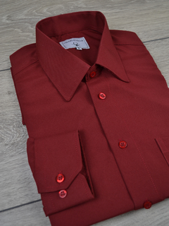 Camisa microfibra vinho - comprar online