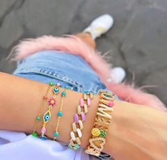 PULSERA BETSABE CELESTE - comprar online