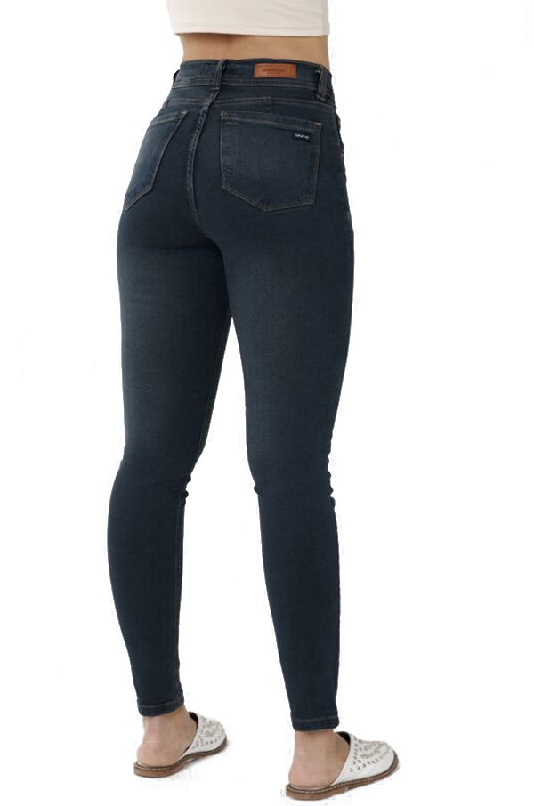 Jean Color Oxido Elastizado Tiro alto. Hasta talle 54