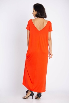 Vestido Basic Modal Rojo ÚLTIMO TALLE 1 - comprar online