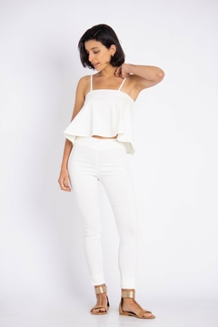 Pantalón Chupín Bengalina Blanco - tienda online