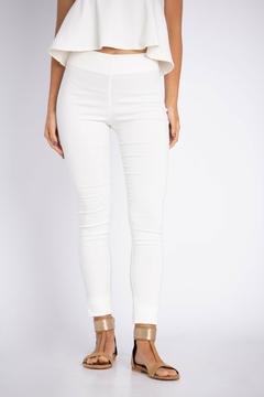 Pantalon blanco online de bengalina